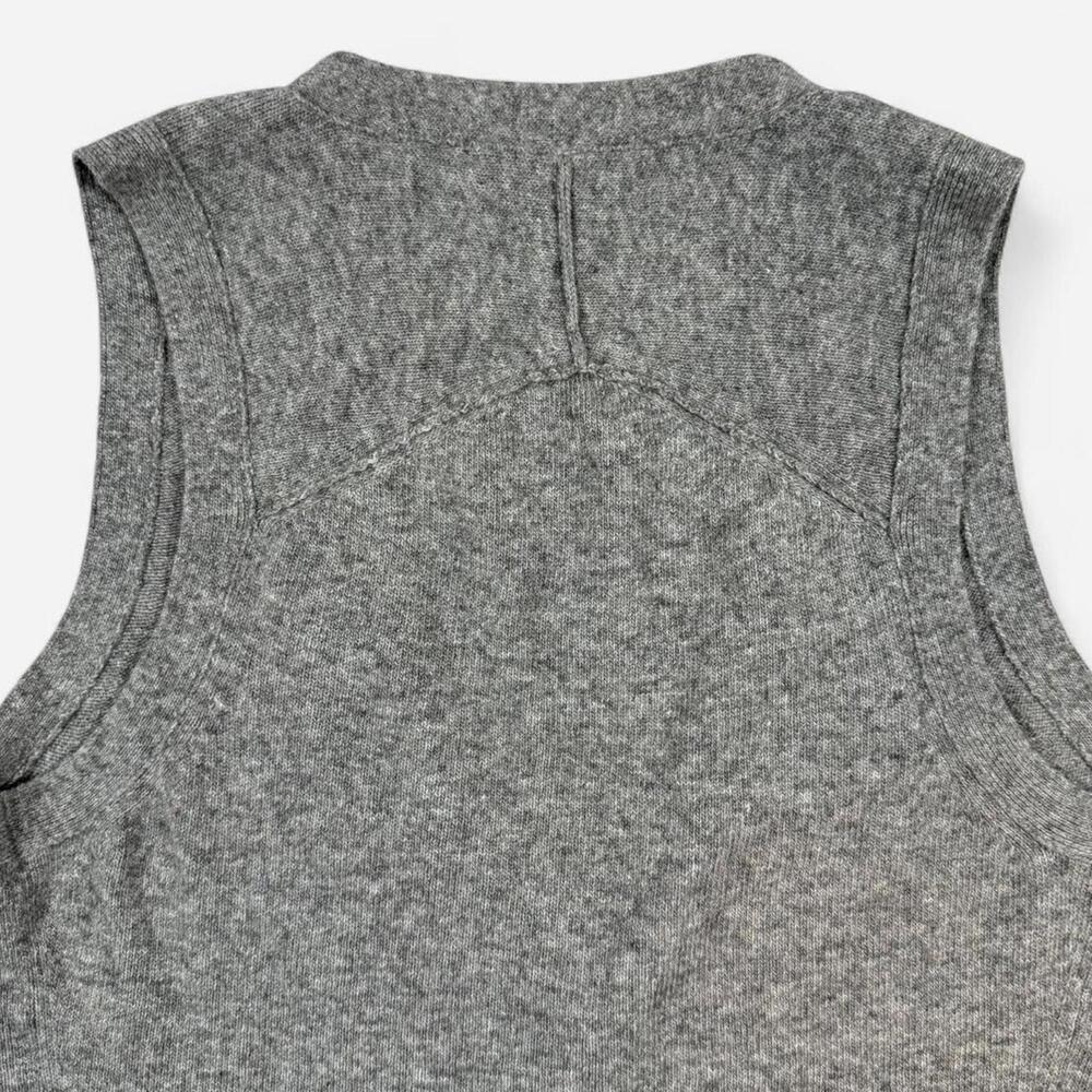 Banana Republic Wool Cashmere Sweater Vest Women’s Medium Gray Minimalist - Picture 7 of 8